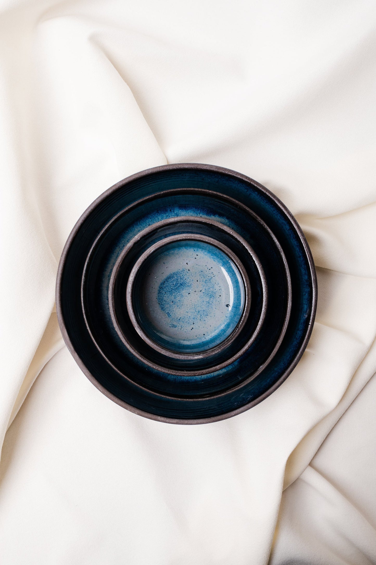 Ceramic Bowl Circle Sapphire